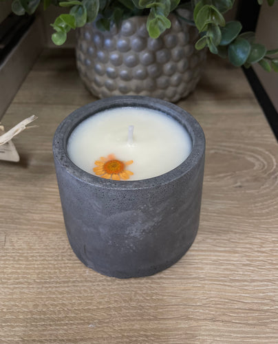 Round Cement 4 oz Candle